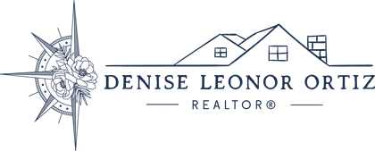 Denise Leonor Ortiz REALTOR compass and peonies logo
